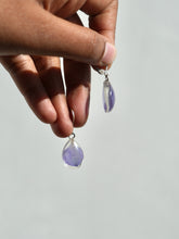 Load image into Gallery viewer, Larkspur Petal Small Hoop Earrings (925 Silver)