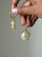 Load image into Gallery viewer, Dandelion Hoop Earrings -1