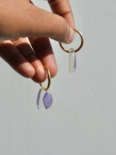 Load image into Gallery viewer, Larkspur Petal Hoop Earrings