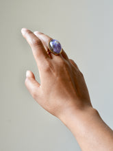 Load image into Gallery viewer, Larkspur Flower Petal Ring -2