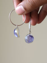 Load image into Gallery viewer, Larkspur Petal Big Hoop Earrings (925 Silver)