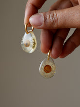 Load image into Gallery viewer, Himalayan Daisy Flower Hoop Earrings