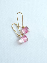 Load image into Gallery viewer, Bougainvillea Petal Kidney Hoop Earrings -7