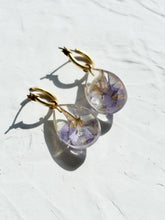 Load image into Gallery viewer, Larkspur Petal Hoop Earrings -2