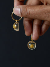 Load image into Gallery viewer, Dandelion Hoop Earrings -3