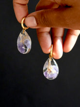 Load image into Gallery viewer, Larkspur Petal Hoop Earrings -2