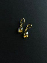 Load image into Gallery viewer, Sarso / Mustard Flower Huggie Earrings (Clear) -5