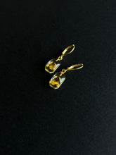 Load image into Gallery viewer, Sarso / Mustard Flower Huggie Earrings (Clear) -5