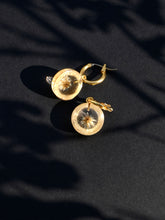 Load image into Gallery viewer, Dandelion Hoop Earrings -5
