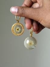 Load image into Gallery viewer, Dandelion Hoop Earrings -1