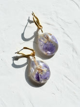 Load image into Gallery viewer, Larkspur Petal Hoop Earrings -2