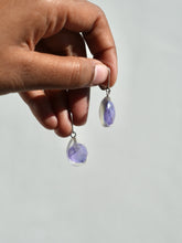 Load image into Gallery viewer, Larkspur Petal Small Hoop Earrings (925 Silver)