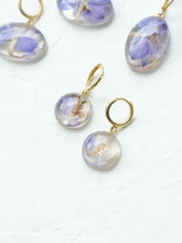 Load image into Gallery viewer, Larkspur Petal Hoop Earrings -7