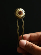 Load image into Gallery viewer, Himalayan Daisy Flower Hair Fork / Juda Pin / Hair Bun Pin