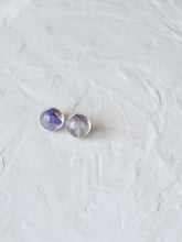 Load image into Gallery viewer, Larkspur Petal Stud Earrings (925 Silver)