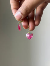 Load image into Gallery viewer, Bougainvillea Petal Huggie Hoop Earrings -1