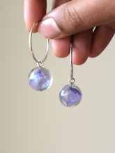 Load image into Gallery viewer, Larkspur Petal Big Hoop Earrings (925 Silver)