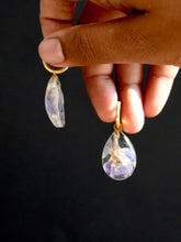 Load image into Gallery viewer, Larkspur Petal Hoop Earrings -2