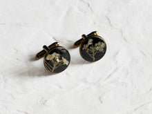 Load image into Gallery viewer, Alyssum Flower Sprig Cufflinks