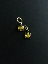 Load image into Gallery viewer, Sarso / Mustard Flower Huggie Earrings (Clear) -4