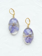 Load image into Gallery viewer, Larkspur Petal Huggie Hoop Earrings -6