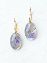 Load image into Gallery viewer, Larkspur Petal Hoop Earrings -5
