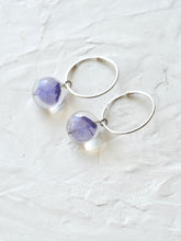 Load image into Gallery viewer, Larkspur Petal Big Hoop Earrings (925 Silver)