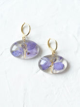 Load image into Gallery viewer, Larkspur Petal Hoop Earrings -3
