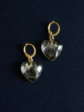 Load image into Gallery viewer, Dandelion Huggie Hoop Earrings -2