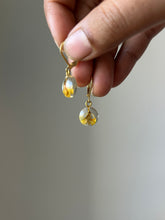 Load image into Gallery viewer, Sarso / Mustard Flower Huggie Earrings (Clear) -2