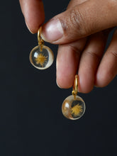 Load image into Gallery viewer, Dandelion Hoop Earrings -5