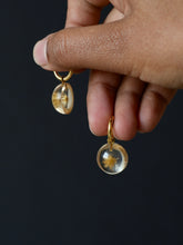 Load image into Gallery viewer, Dandelion Hoop Earrings -5