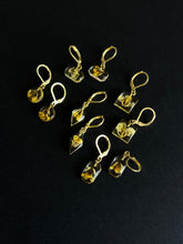 Load image into Gallery viewer, Sarso / Mustard Flower Huggie Earrings (Clear) -2