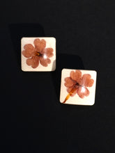 Load image into Gallery viewer, Verbena Flower Double Gem Stud Earrings (925 Silver)