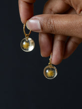 Load image into Gallery viewer, Dandelion Hoop Earrings -3
