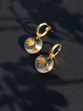 Load image into Gallery viewer, Dandelion Hoop Earrings -5