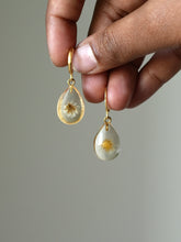 Load image into Gallery viewer, Dandelion Huggie Hoop Earrings -1