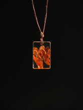 Load image into Gallery viewer, Orange Cosmos Flower Pendant