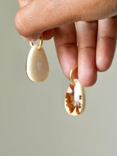 Load image into Gallery viewer, Orange Cosmos Flower Hoop Earrings