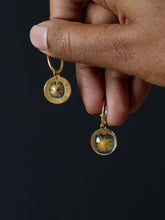 Load image into Gallery viewer, Dandelion Hoop Earrings -3