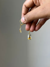 Load image into Gallery viewer, Sarso / Mustard Flower Huggie Earrings (Clear) -5