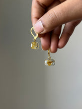 Load image into Gallery viewer, Sarso / Mustard Flower Huggie Earrings (Clear) -1