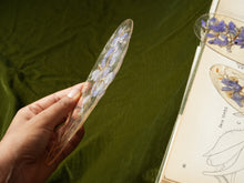 Load image into Gallery viewer, Larkspur Stem Hand-sculpted Bookmark