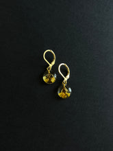 Load image into Gallery viewer, Sarso / Mustard Flower Huggie Earrings (Clear) -2