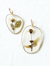Load image into Gallery viewer, Blackjack (Chirchitta) Flowers Hand-Sculpted Hoop Earrings