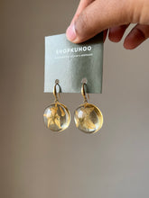 Load image into Gallery viewer, Black Nightshade Flower Earrings -2