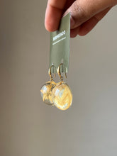 Load image into Gallery viewer, Black Nightshade Flower Earrings -2