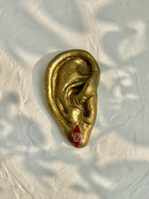 Load image into Gallery viewer, Sarso / Mustard Flower Stud Earrings (Red) -4