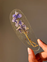 Load image into Gallery viewer, Larkspur Flower Stem (As-is) Bookmark -1