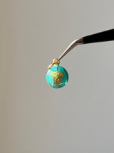 Load image into Gallery viewer, Sarso (Mustard) Blossom Mini Charm (Teal) -4